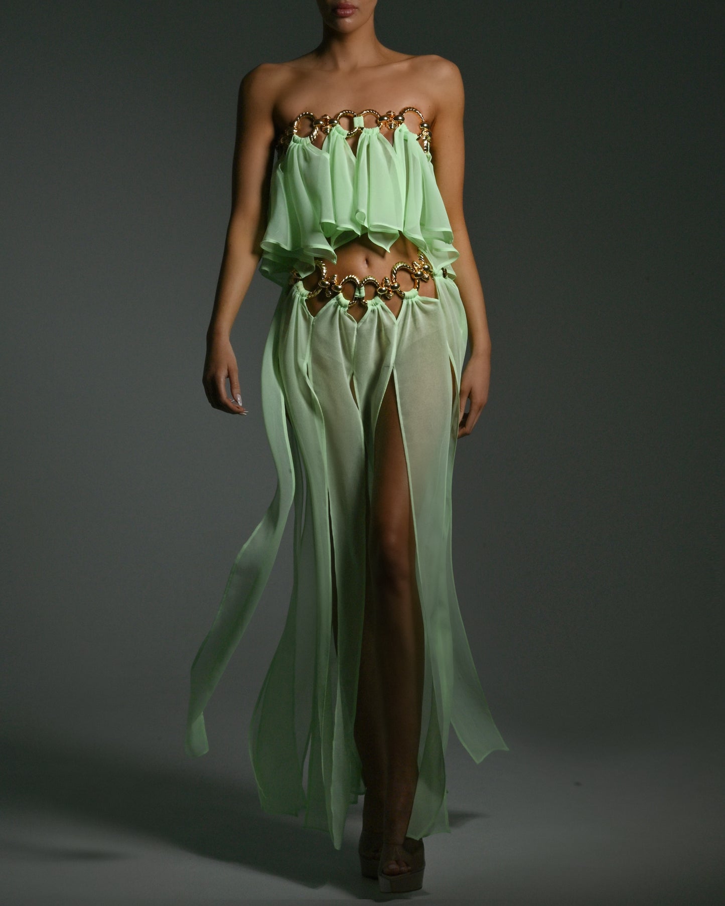 Isla Maxi Skirt in Peppermint