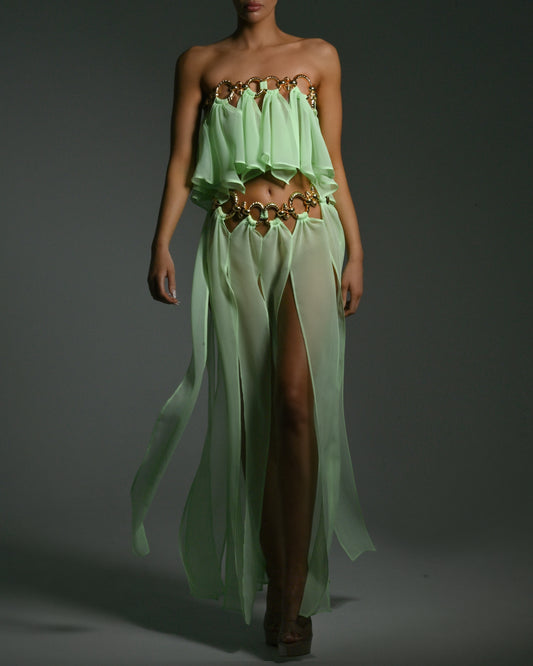 Isla Bandeau Top in Peppermint