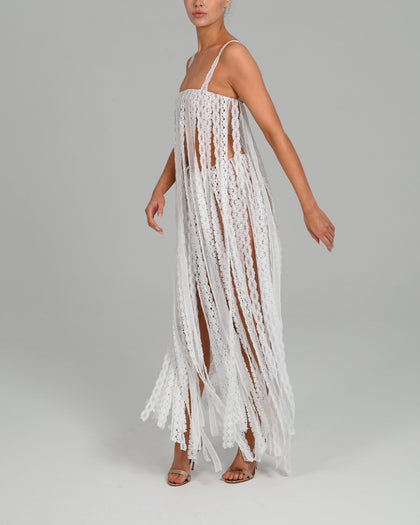 Sadie Longline Top in White