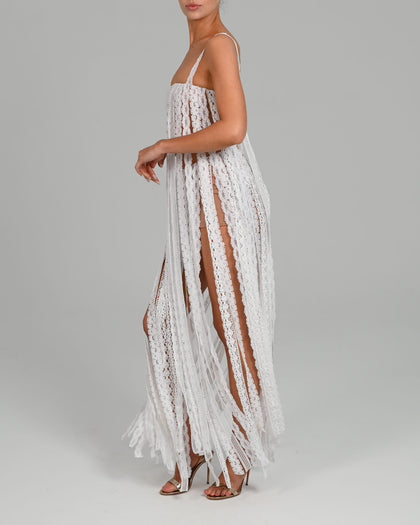 Sadie Longline Top in White