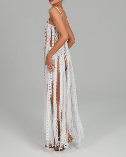 Sadie Longline Top in White