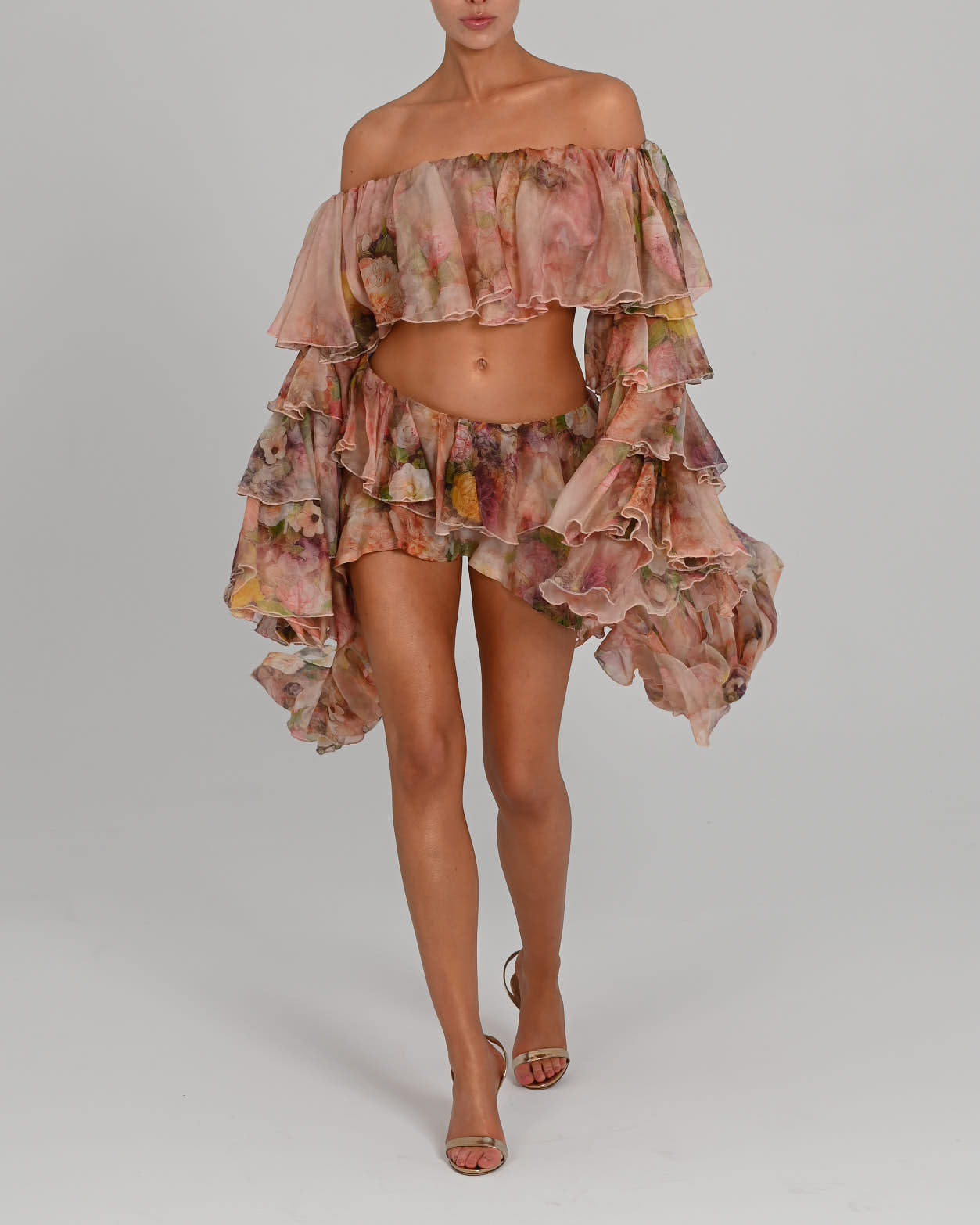 Rebecca Skirt in Rose Silk