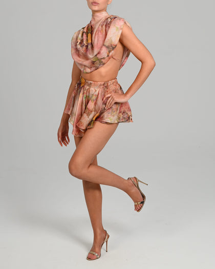 Lucinda Top in Rose Silk