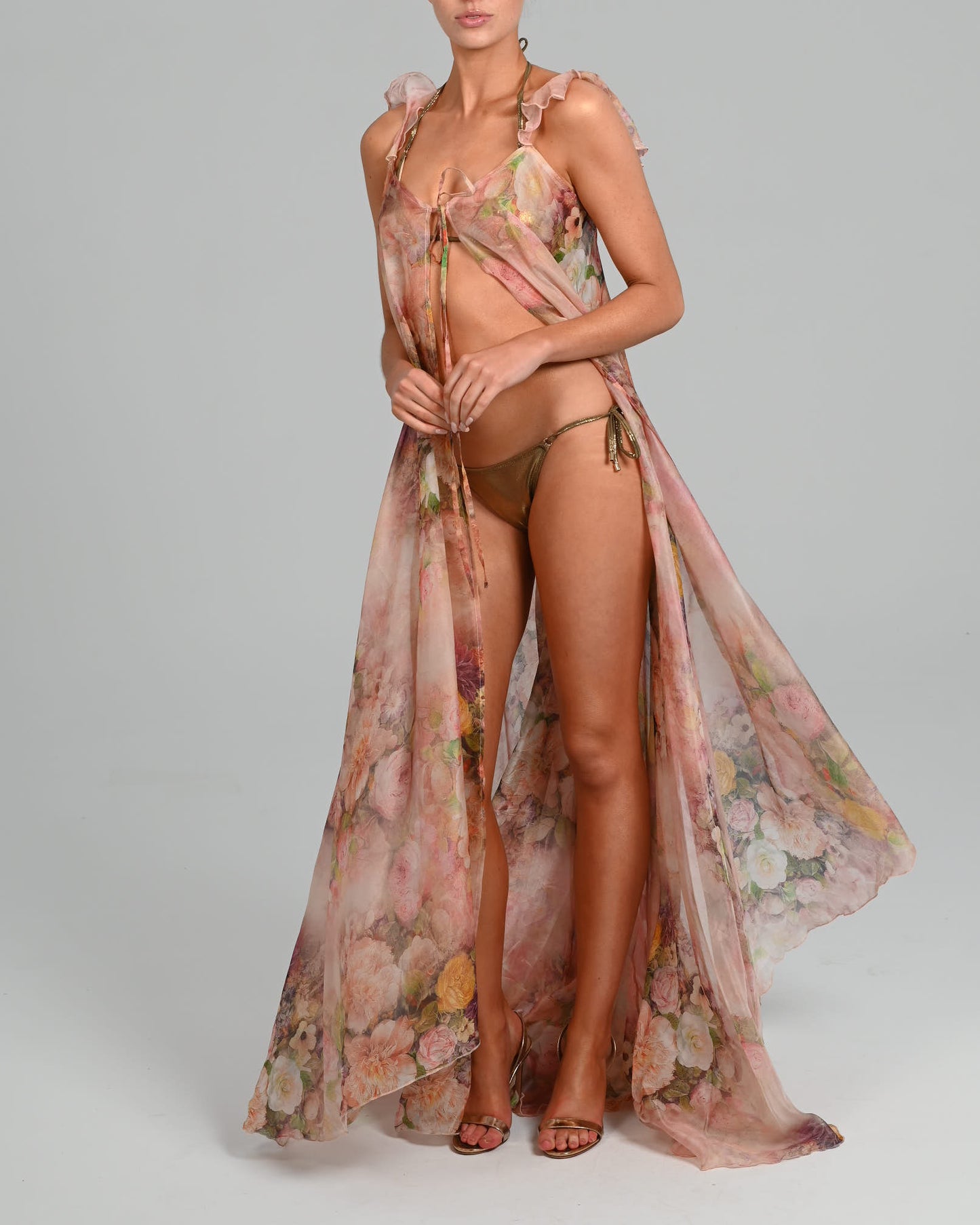 Krista Kaftan in Rose Silk