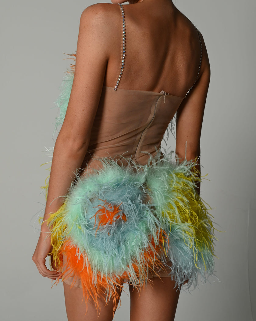 Attia Dress in Festival with Bespoke Net