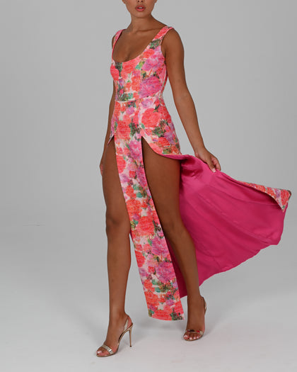 Maddie Maxi Dress in Rosie Print