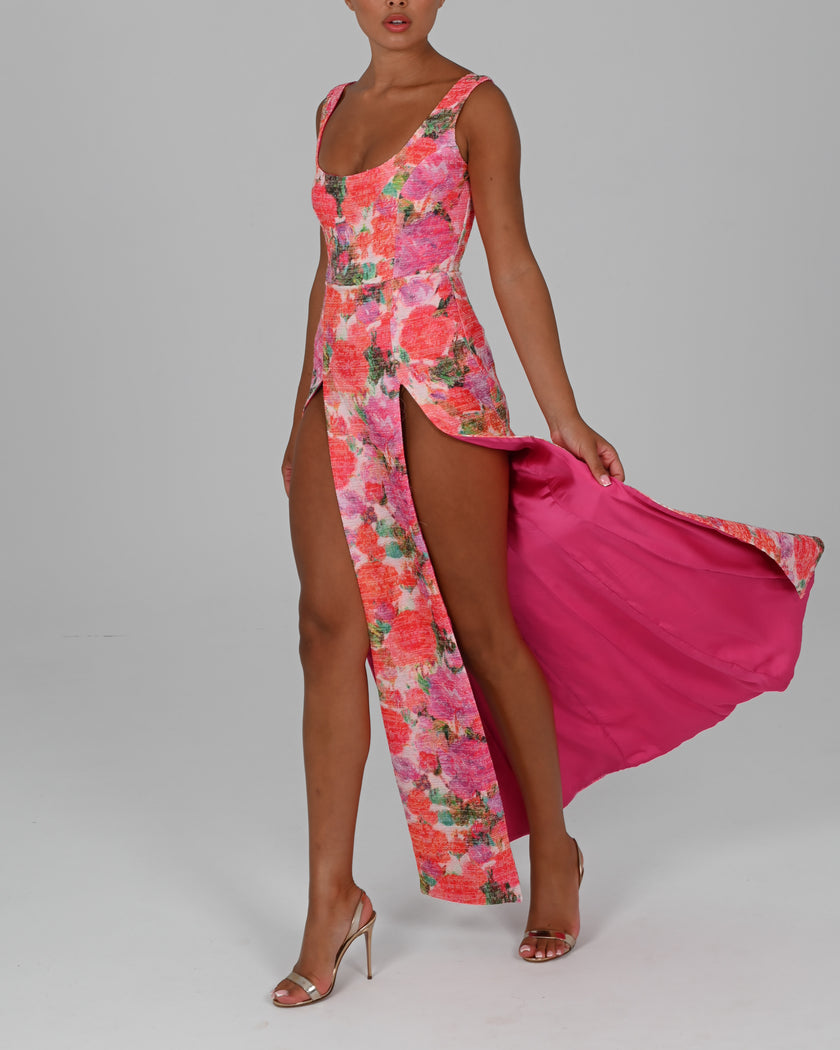 Maddie Maxi Dress in Rosie Print