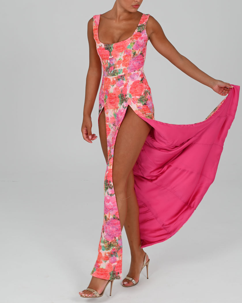 Maddie Maxi Dress in Rosie Print