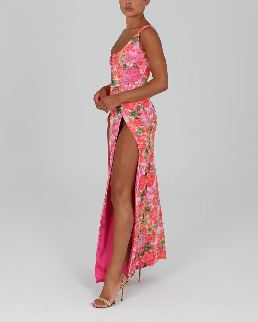 Maddie Maxi Dress in Rosie Print