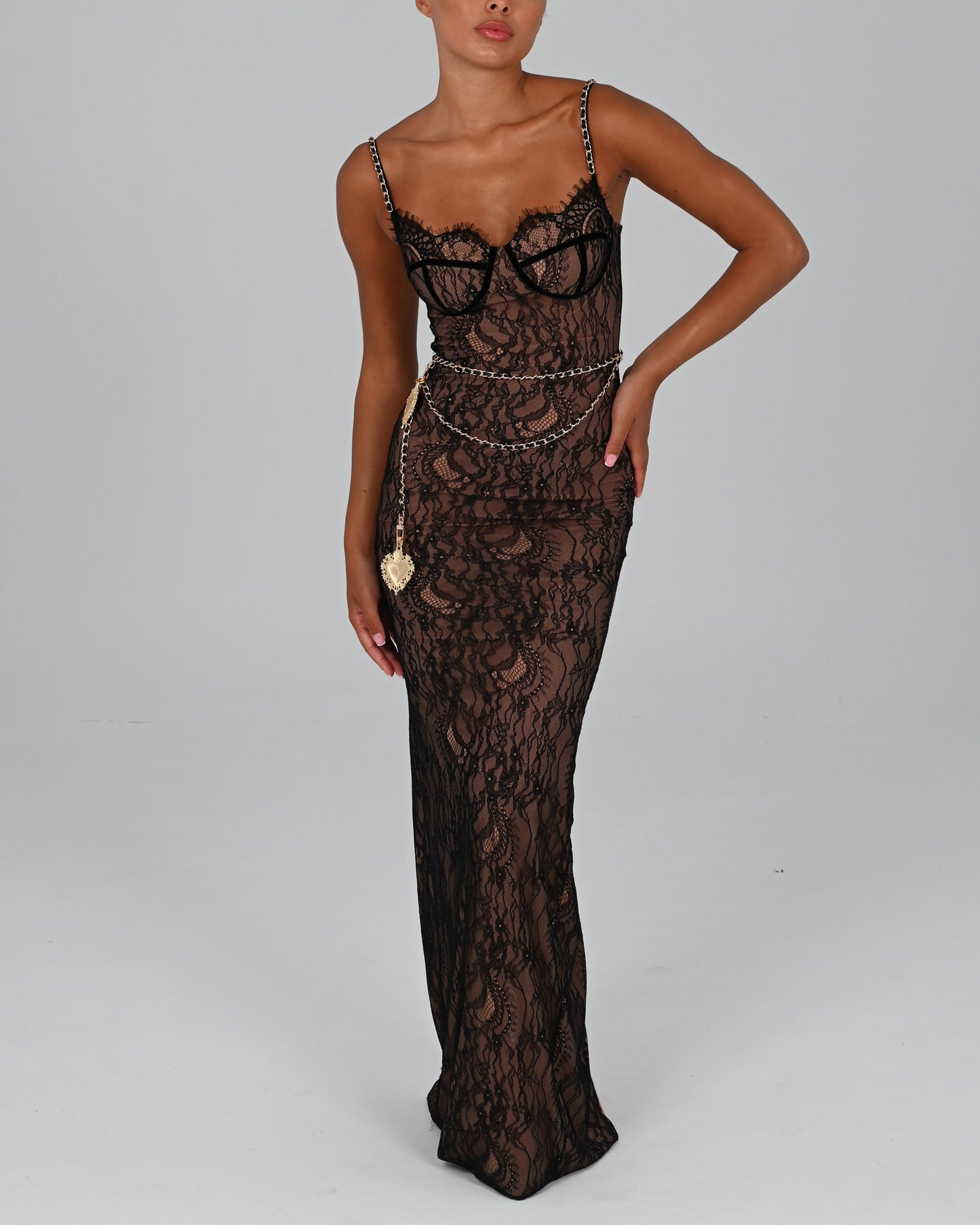 Francesca Maxi Dress in Black Ready To Ship