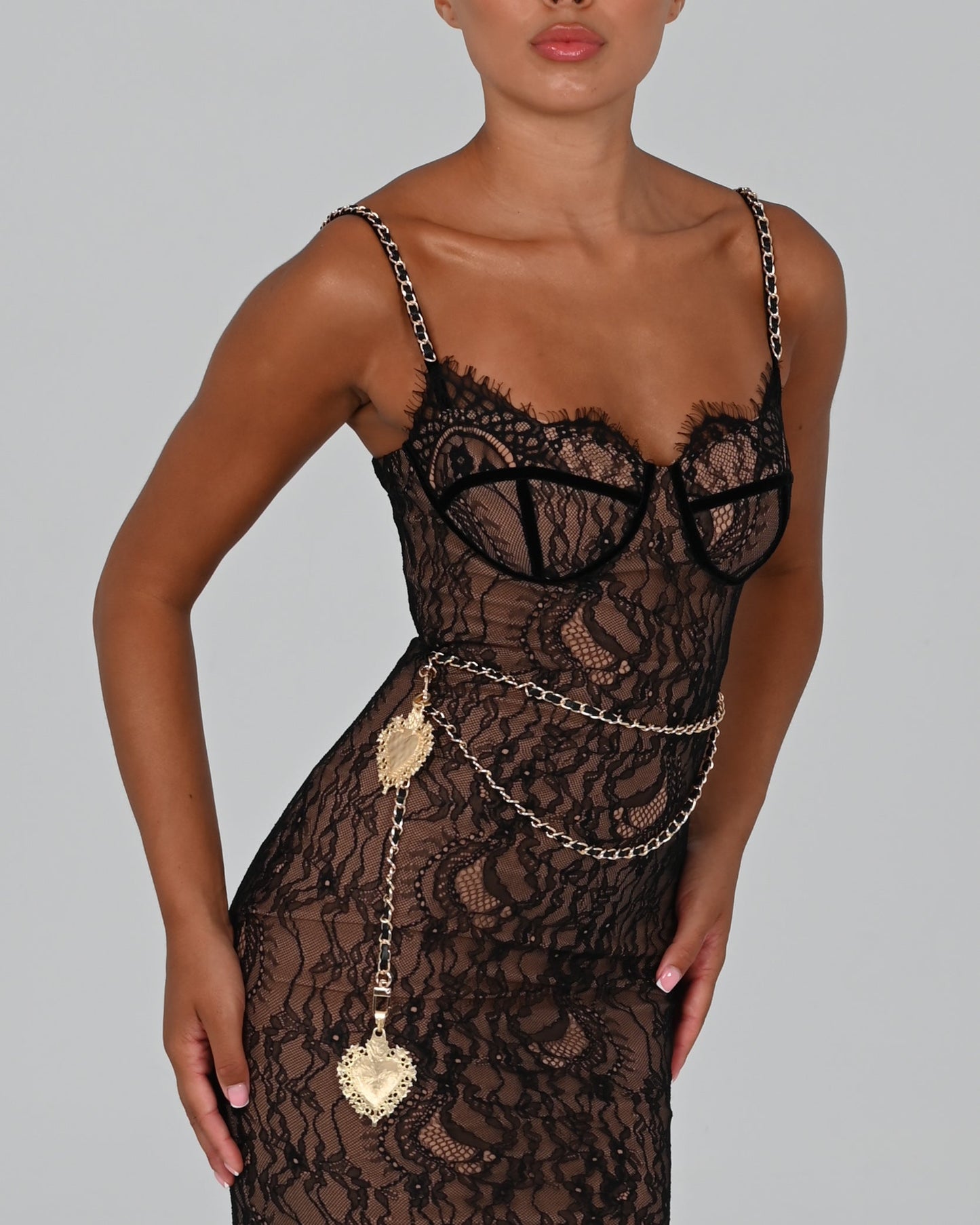 Francesca Maxi Dress in Black Ready To Ship