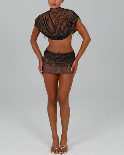 Ebony Mini Skirt