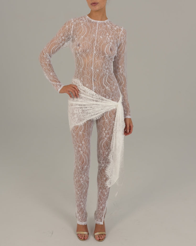 Verity Jumpsuit in White