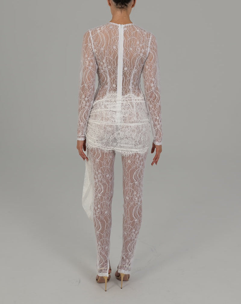 Verity Jumpsuit in White