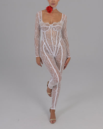 Sophie Jumpsuit in White