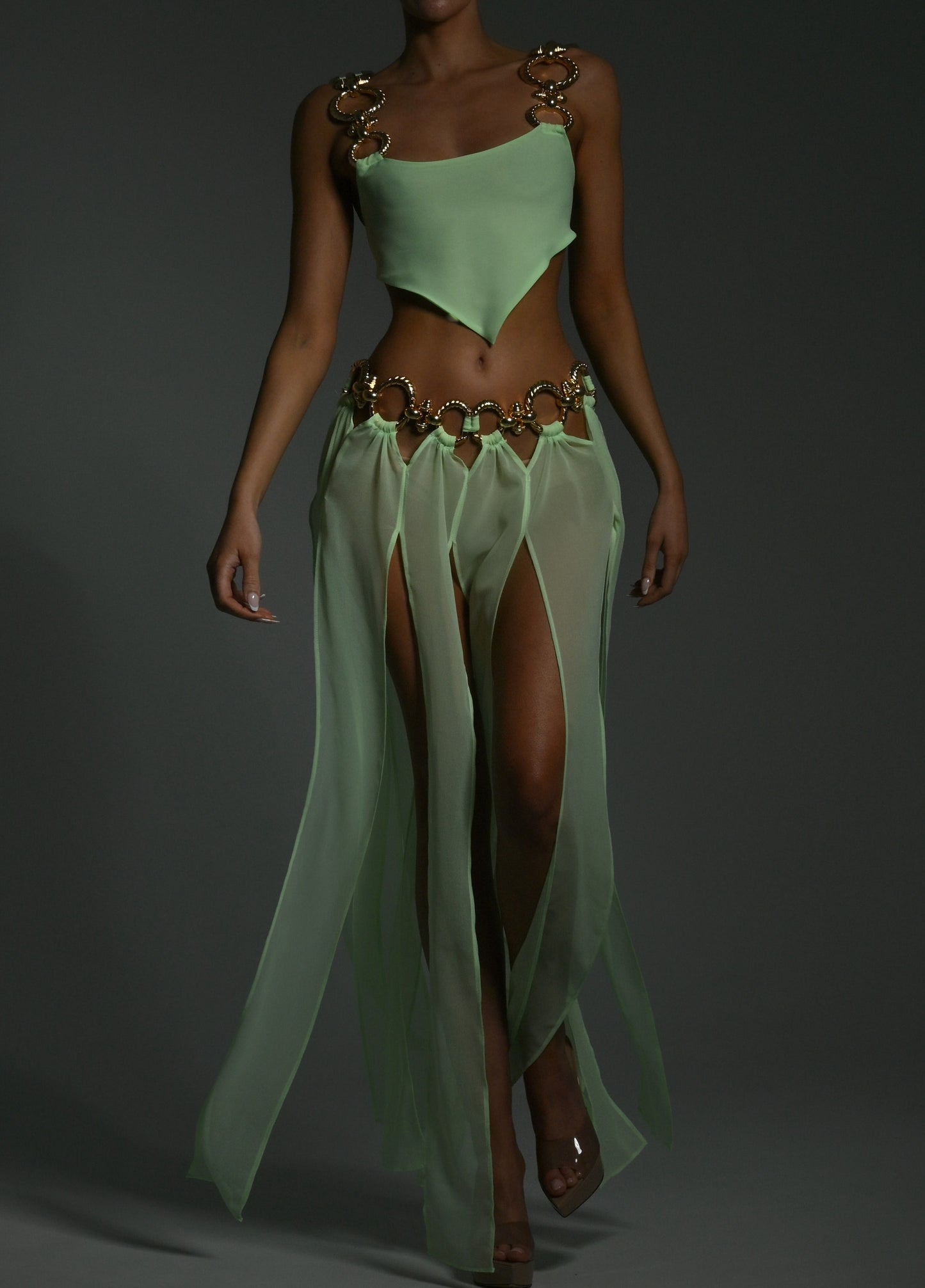Isla Maxi Skirt in Peppermint