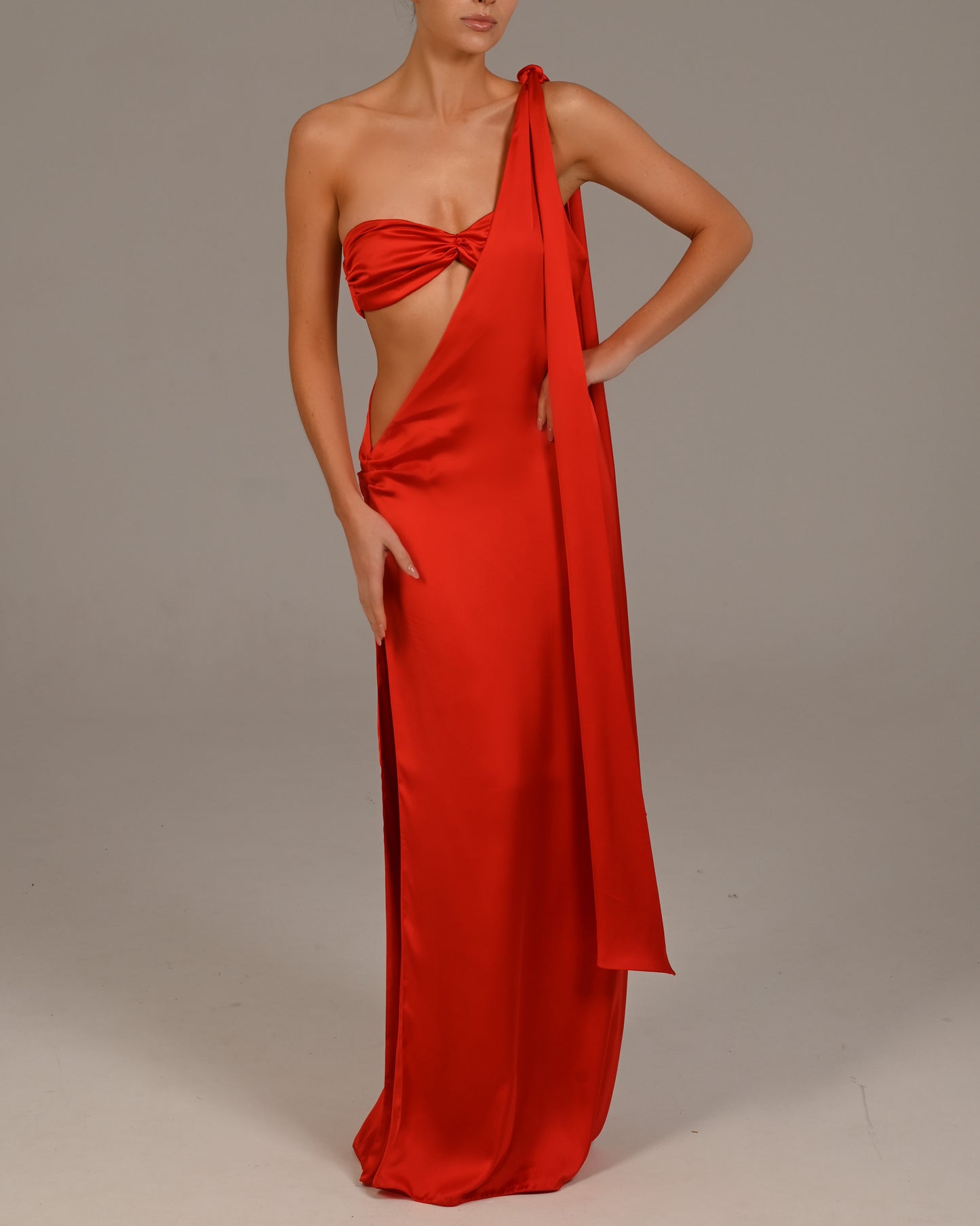 Anthia Maxi Dress in Candy Apple Ready To Ship