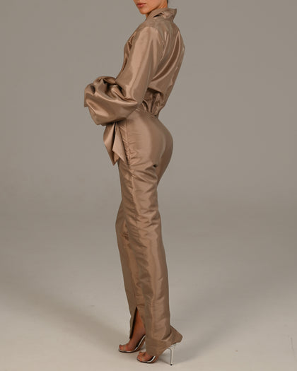 Tarni Jumpsuit in Taupe (Sold Out)