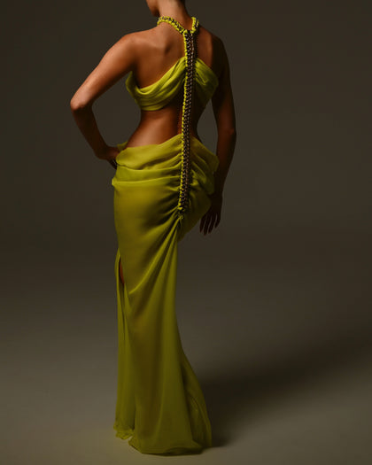 Karlie Maxi Dress in Citrus Ready To Ship