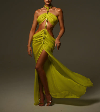 Karlie Maxi Dress in Citrus Ready To Ship