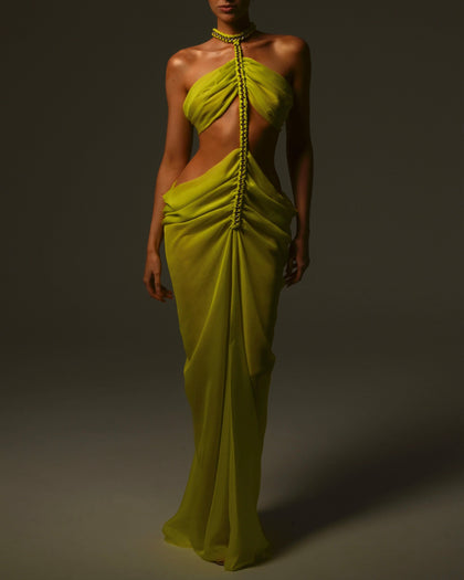 Karlie Maxi Dress in Citrus Ready To Ship