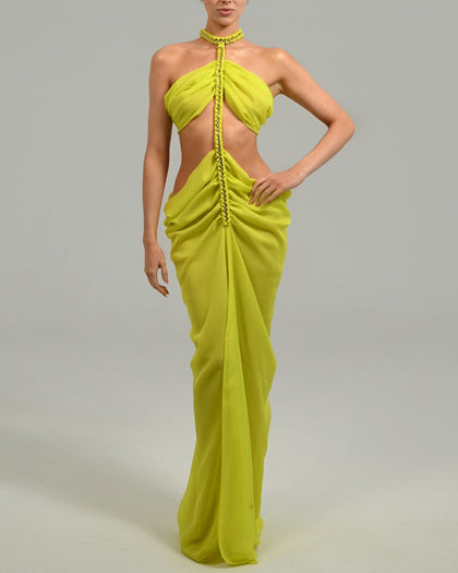 Karlie Maxi Dress in Citrus Ready To Ship