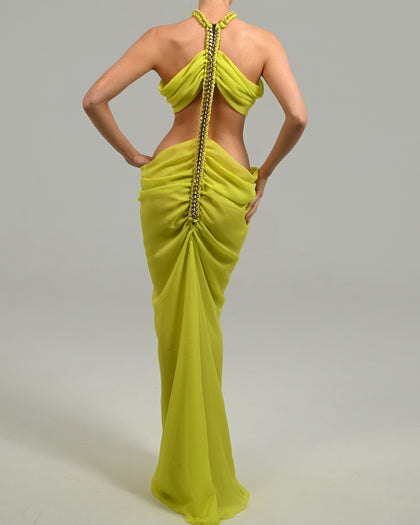 Karlie Maxi Dress in Citrus Ready To Ship