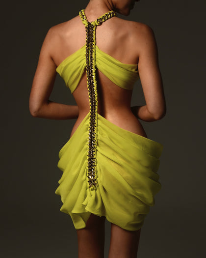 Karlie Mini Dress in Citrus