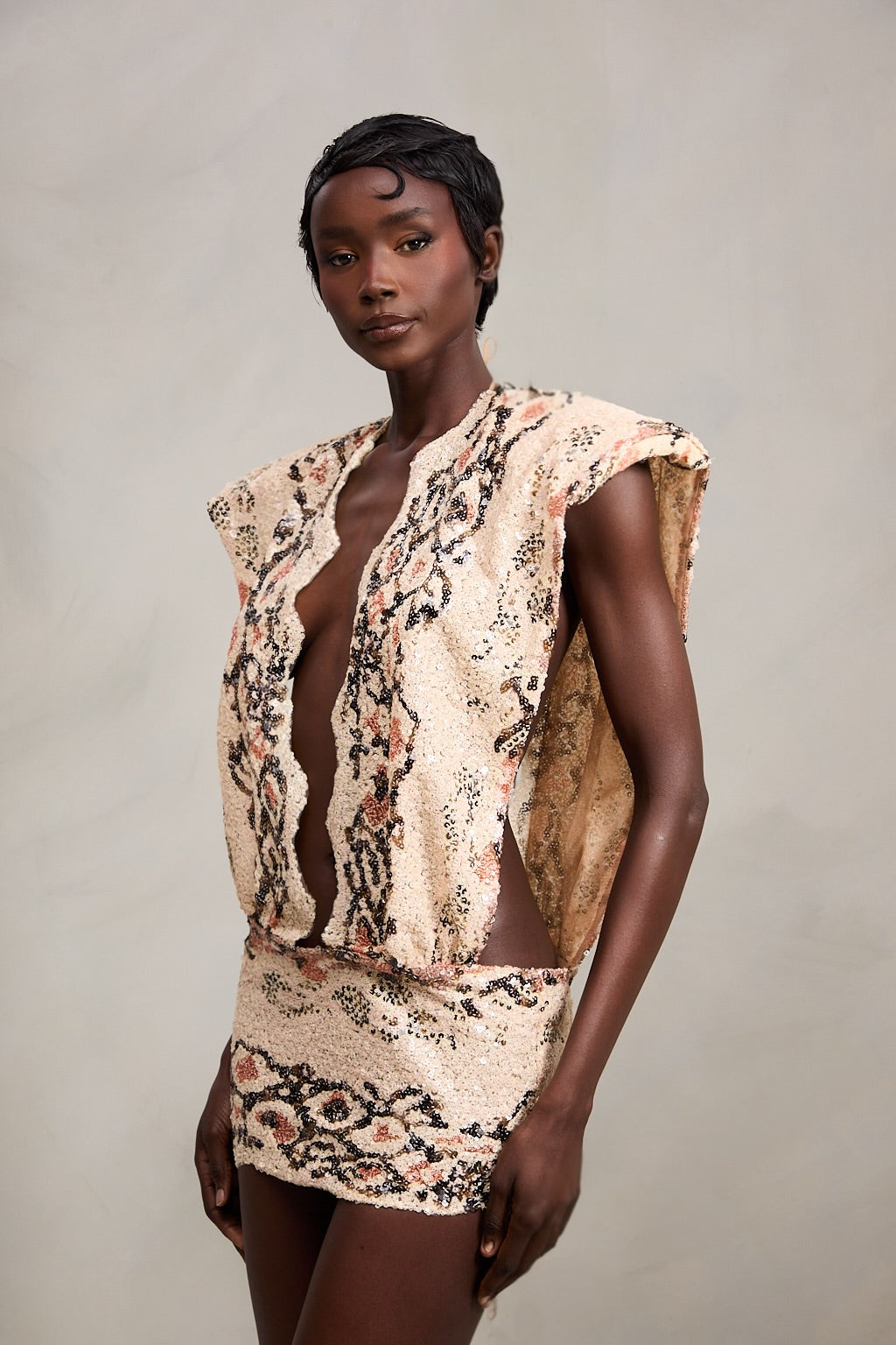 Samantha Dress in Desert Snake Ready To Ship