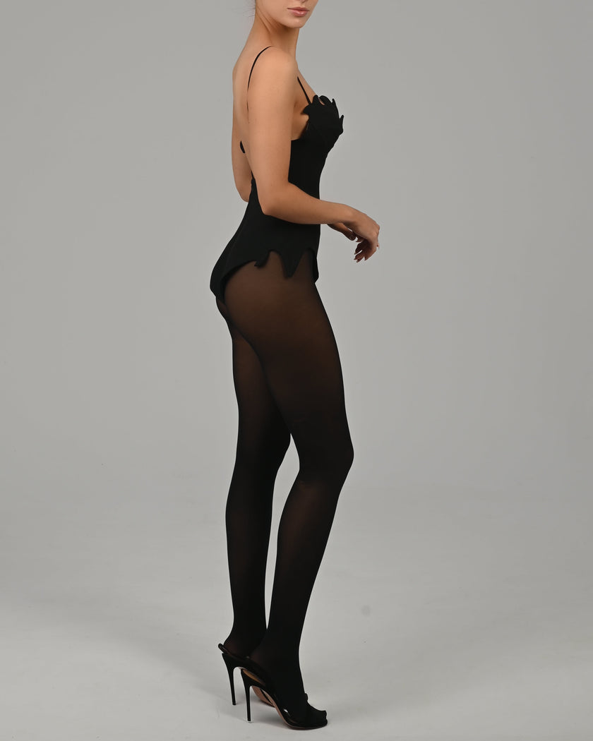 Aurora Romper in Black