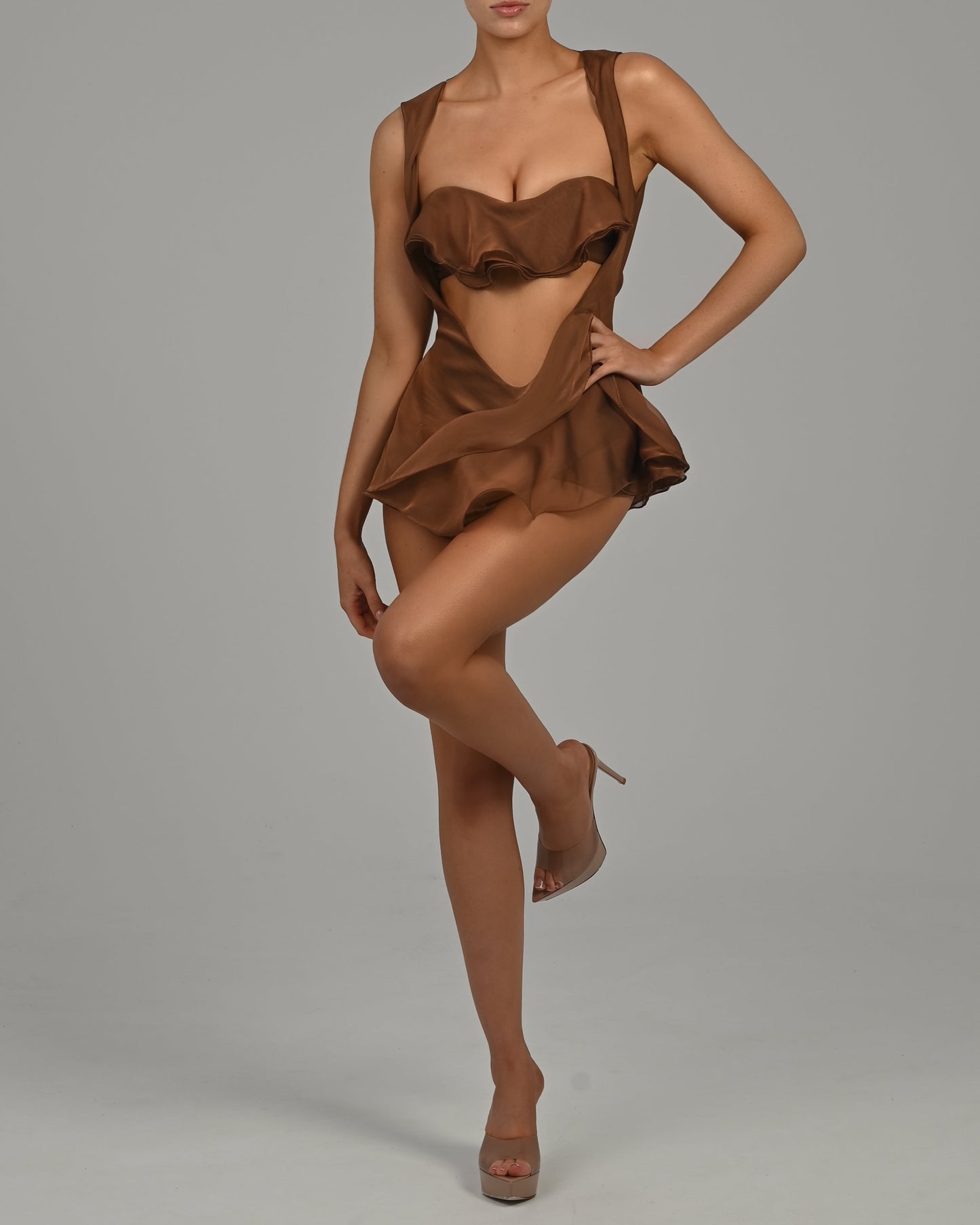 Fleur Mini Dress in Hazel