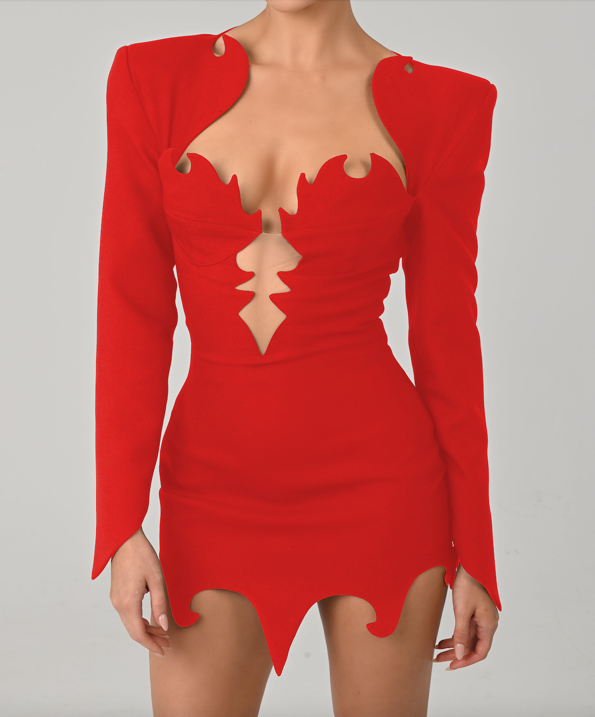 Aurora Mini Dress in Red