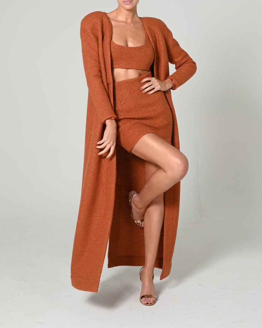 Emily Coat in Chestnut