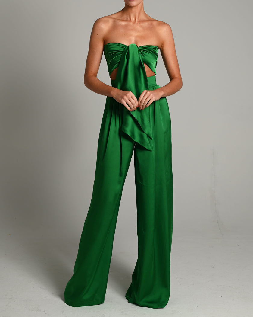 Natasha Trousers and Bandeau in Emerald