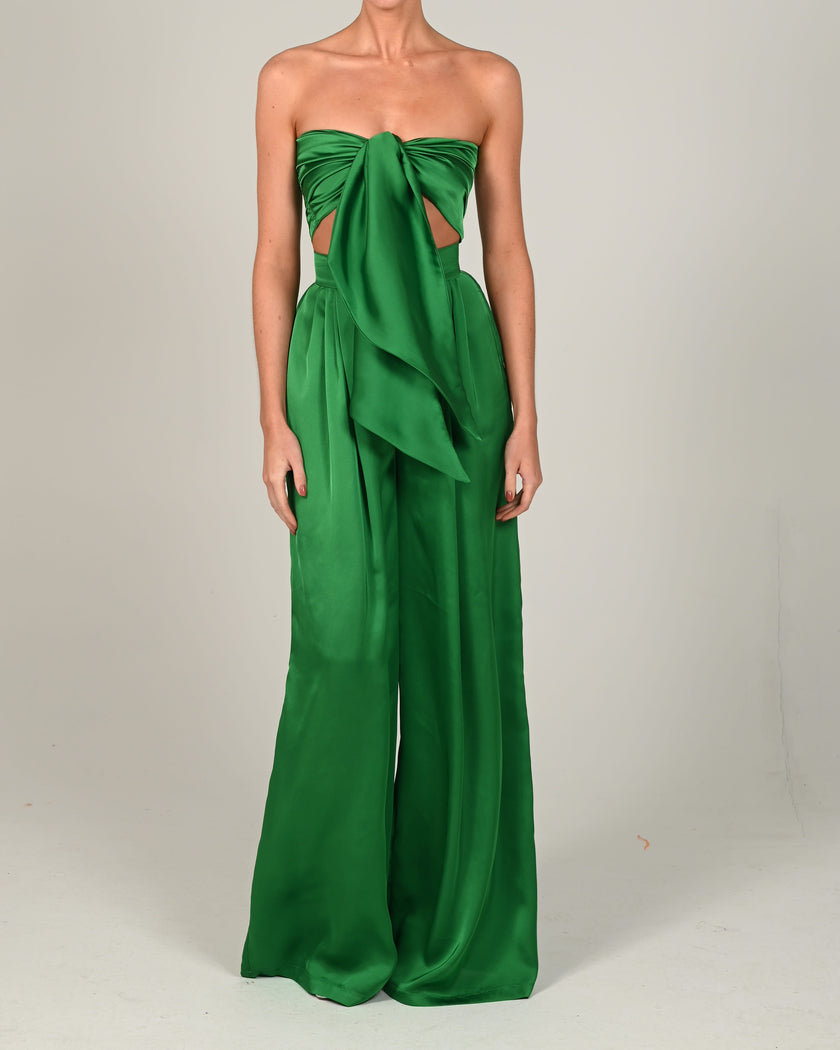 Natasha Trousers and Bandeau in Emerald