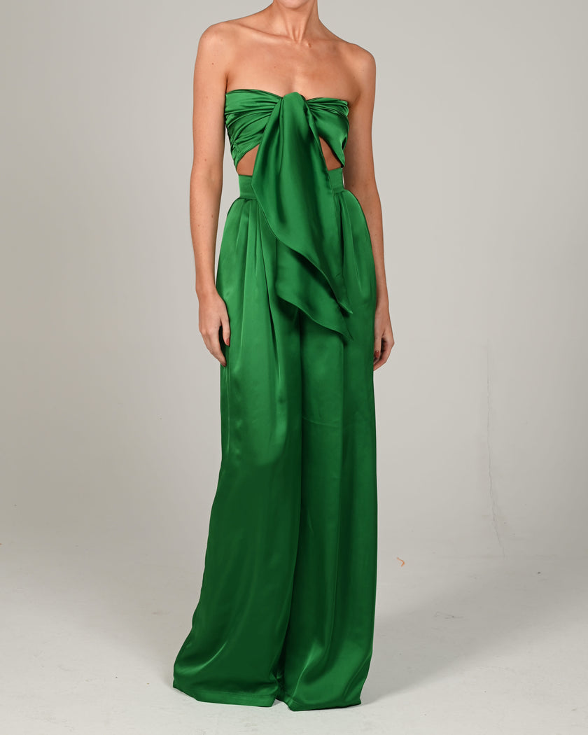 Natasha Trousers and Bandeau in Emerald