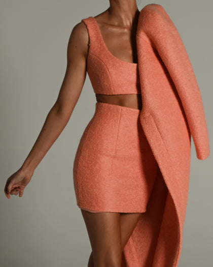 Emily Coat in Peachy