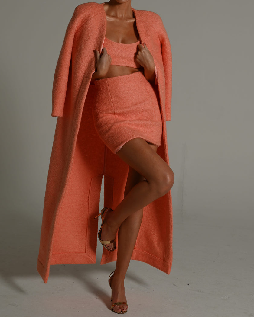 Emily Coat in Peachy