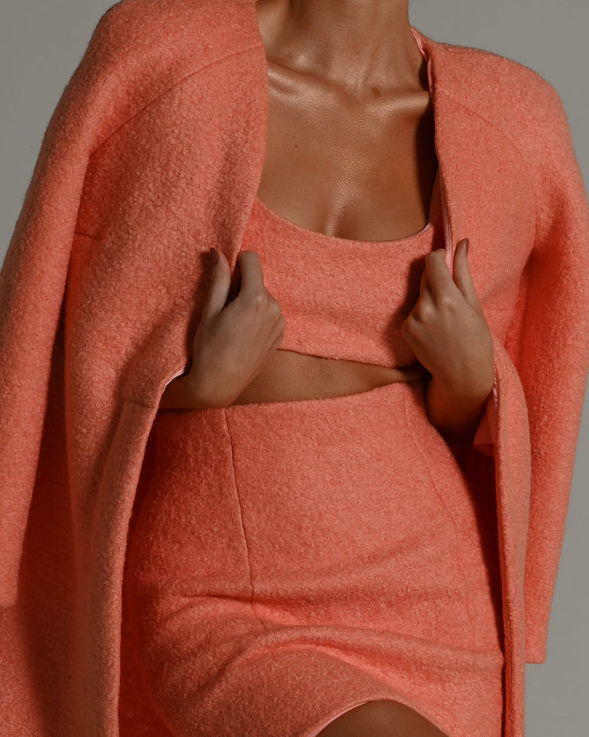 Emily Coat in Peachy