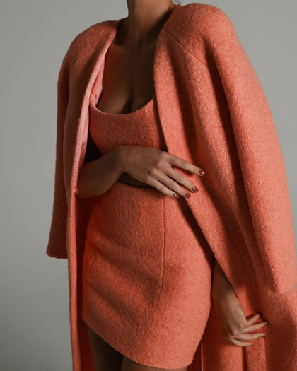 Emily Coat in Peachy