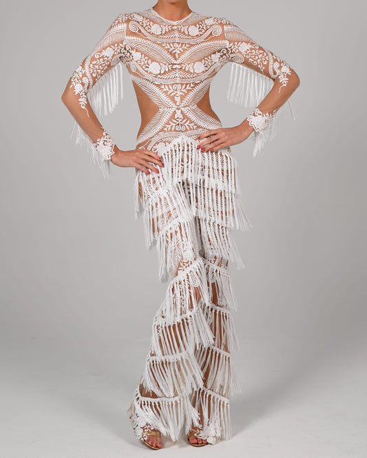 Roma Jumpsuit in Ivory
