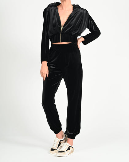 Elle Jacket in Black Velvet