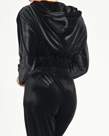 Elle Jacket in Black Velvet