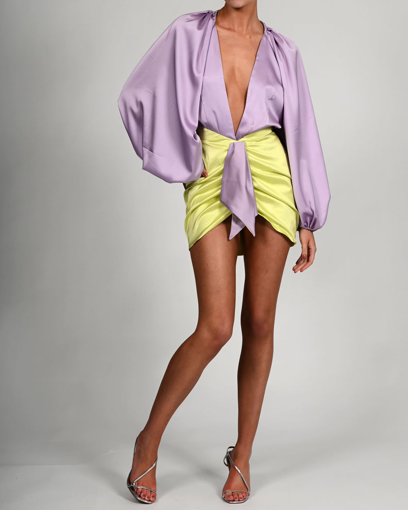 Beaudelle Set in Lilac and Lime