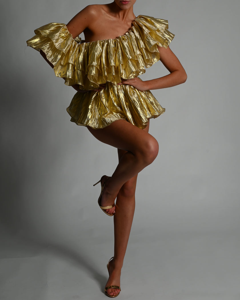 Shelby Playsuit in Gold