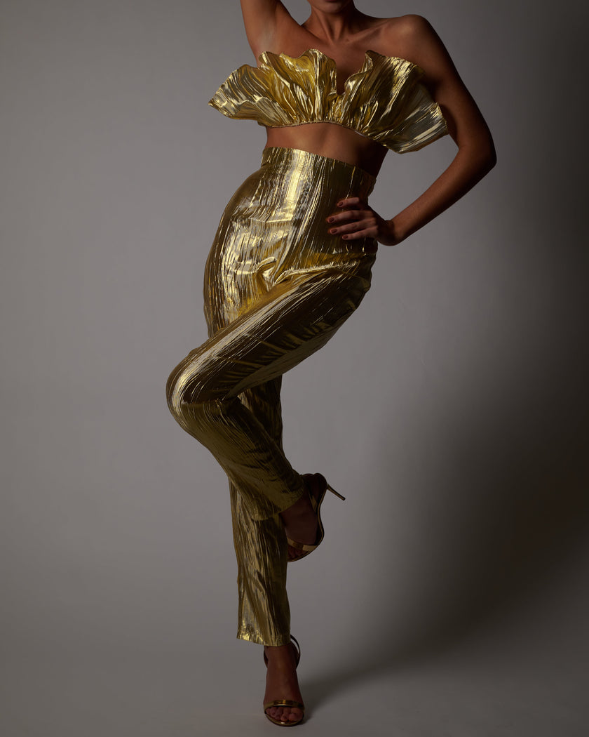 Shelby Trousers in Gold