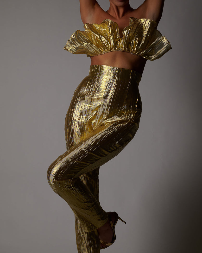 Shelby Trousers in Gold