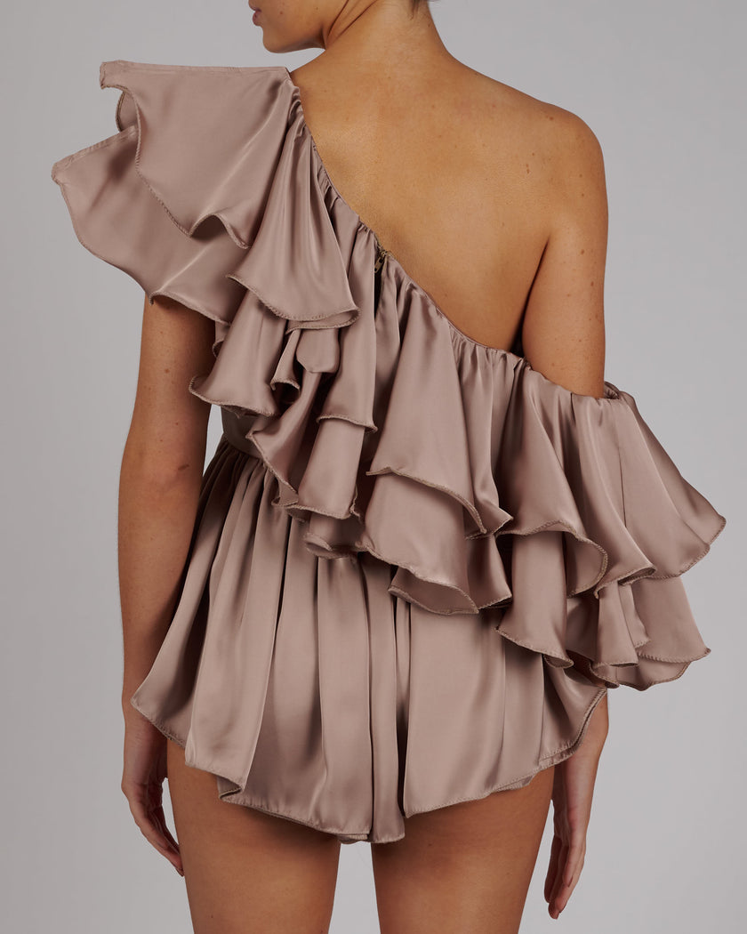Liliana Playsuit in Mink