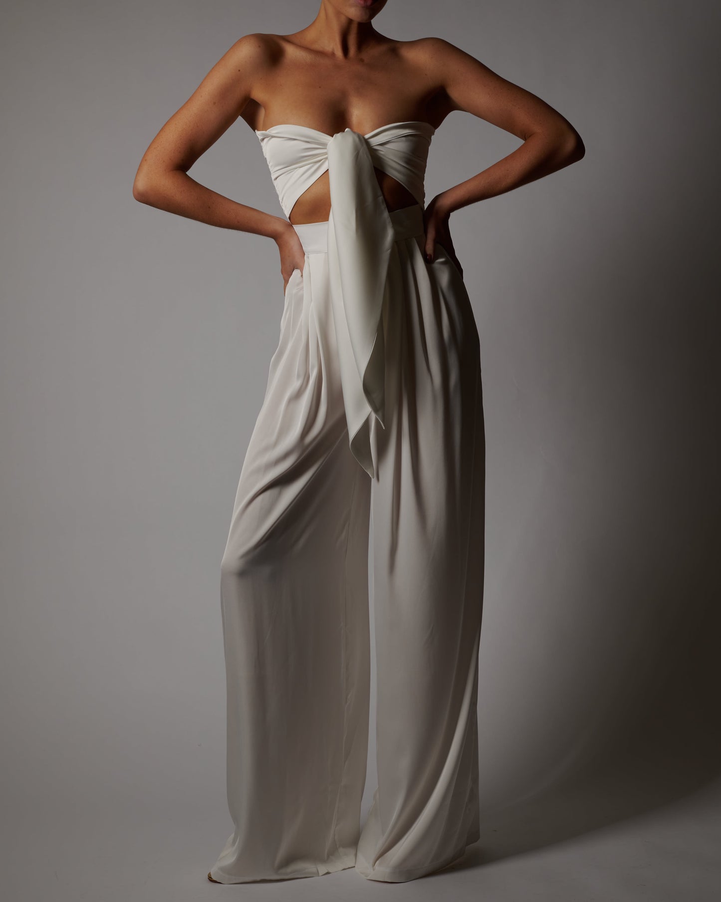 Natasha Trousers in Ivory Sample Sale