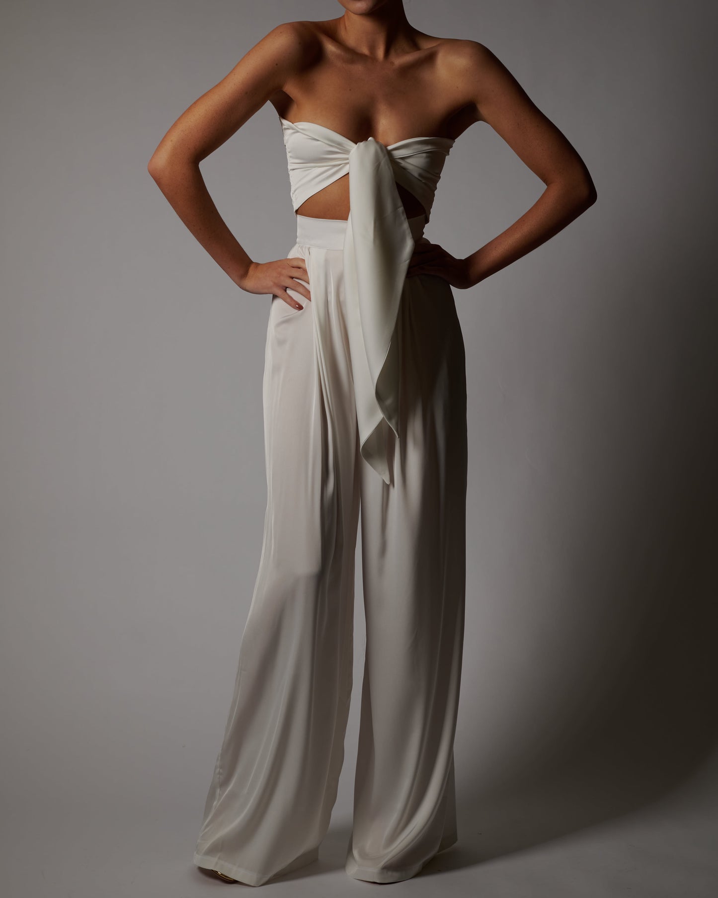 Natasha Trousers in Ivory Sample Sale